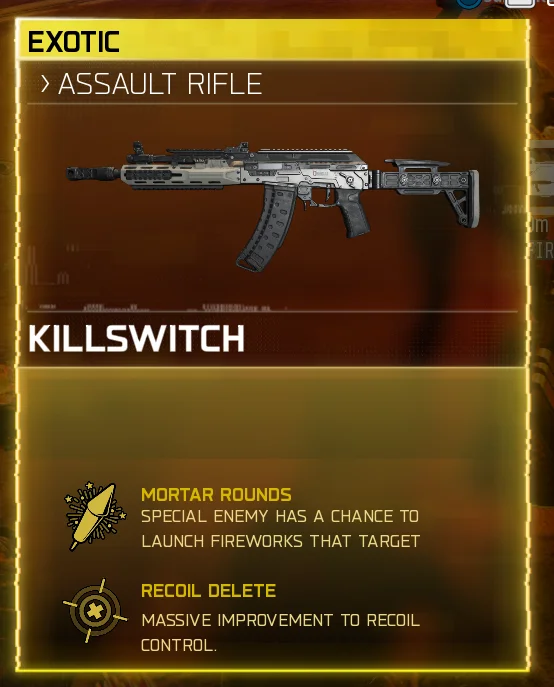 Killswitch in-game