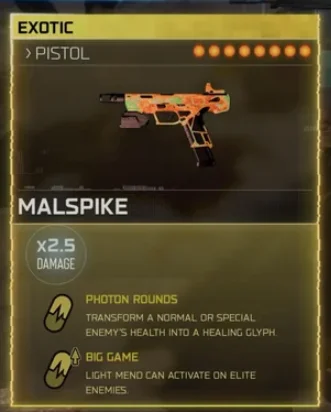 Malspike in-game