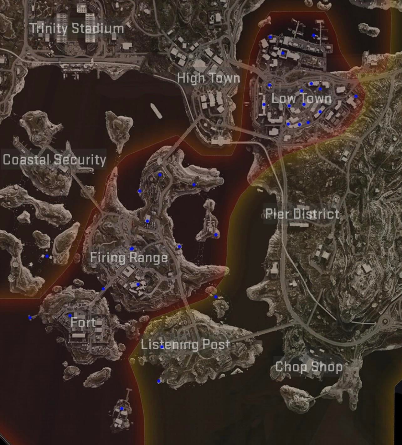 Blue Cube locations on the southern portion of Avalon