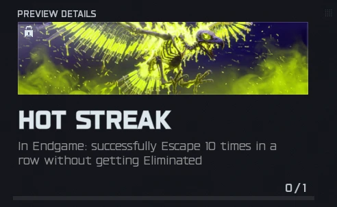 Hot Streak calling card