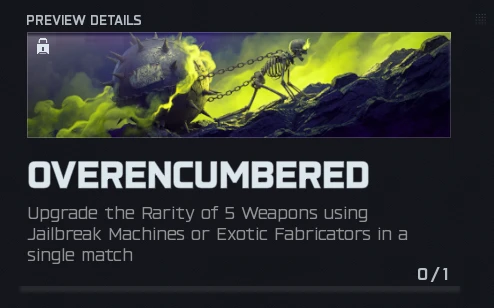 Overencumbered calling card