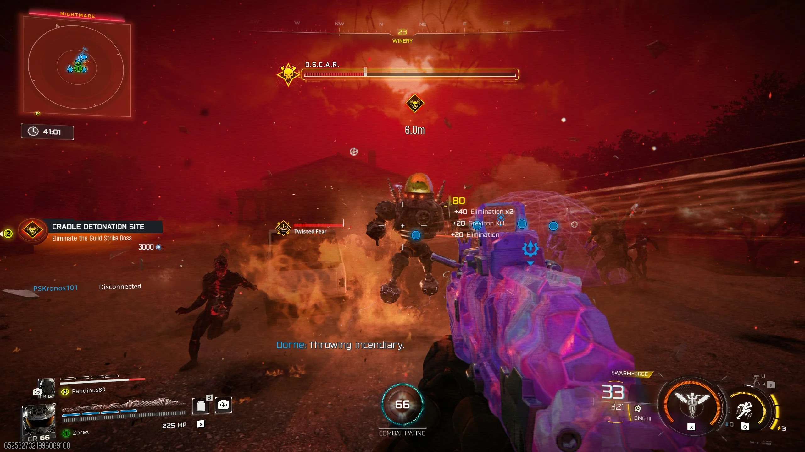 O.S.C.A.R. boss fight during the Winery Guild Strike