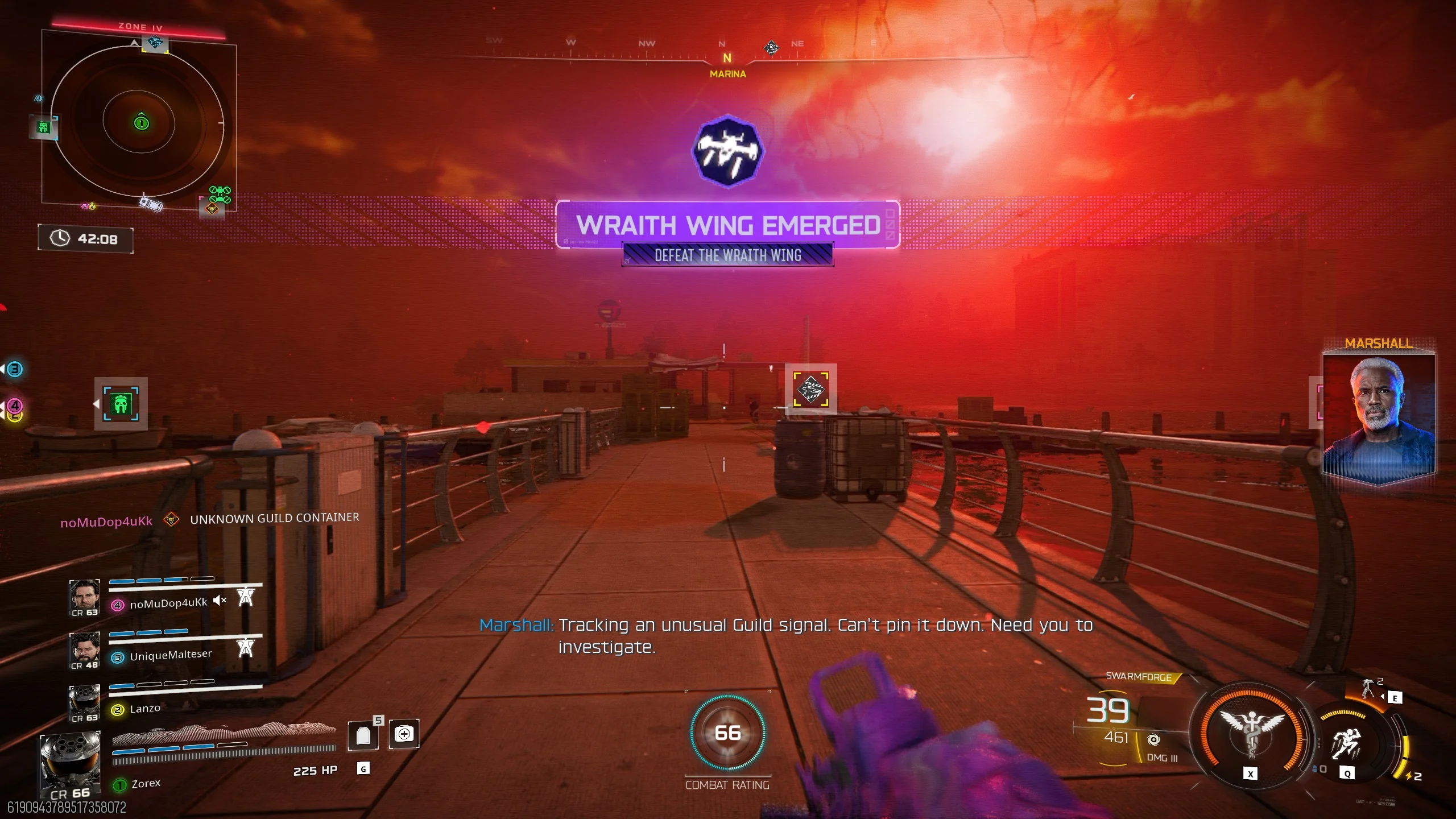 Wraith Wing emerged, Defeat the Wraith Wing objective