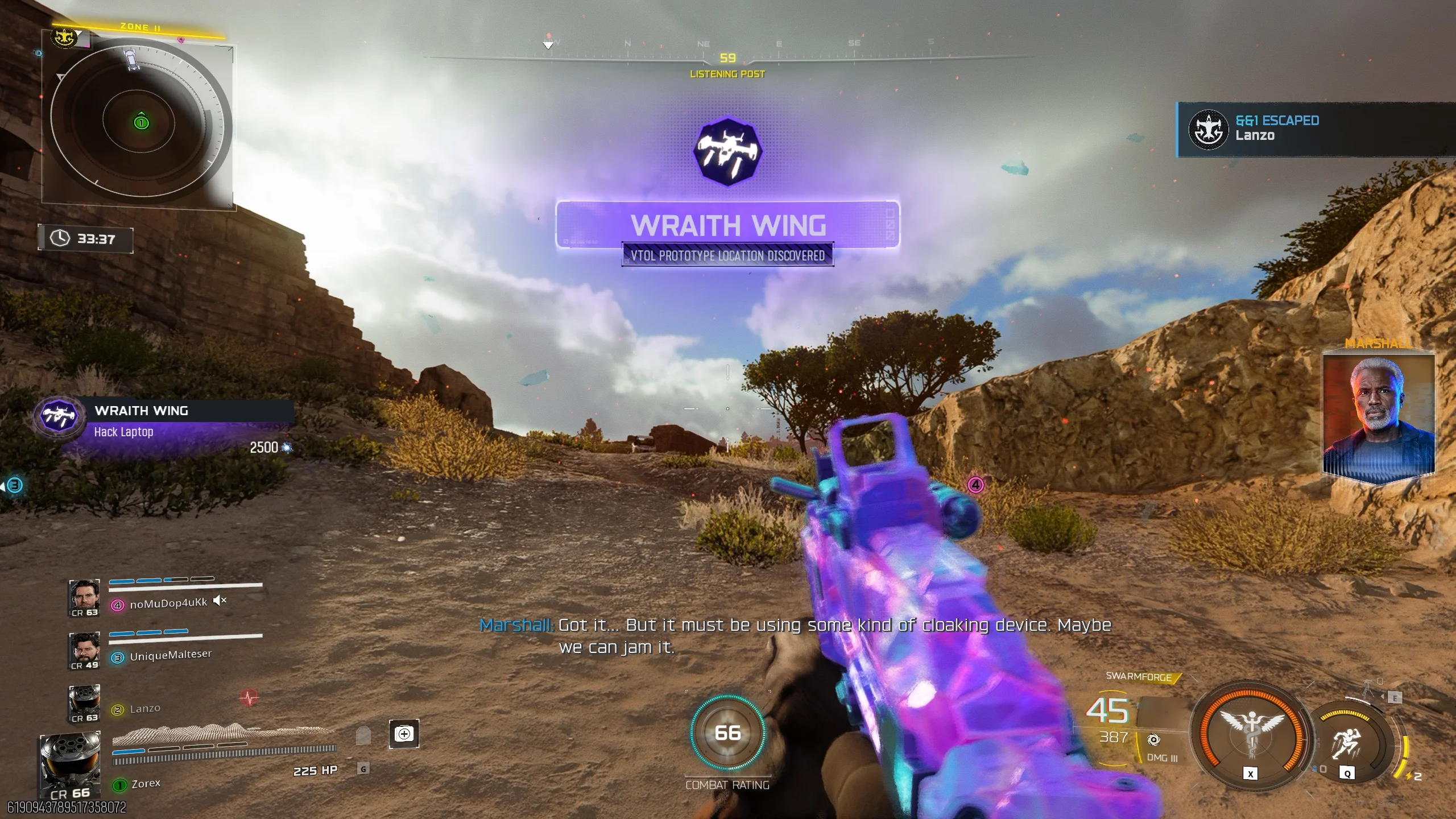 Wraith Wing World Event starting at Listening Post