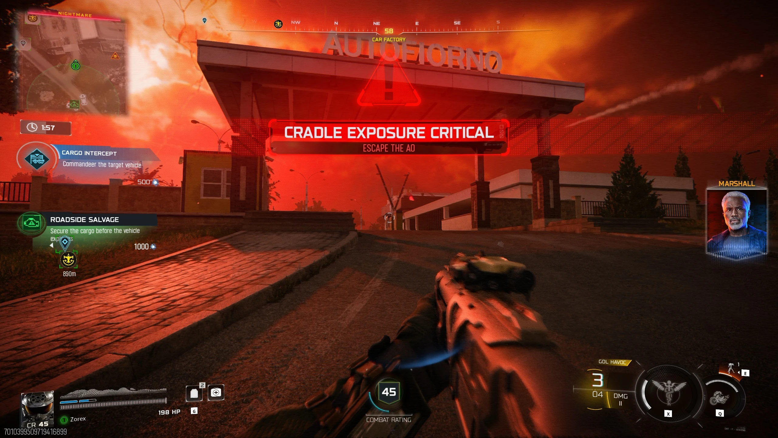 Cradle exposure critical escape warning after the match timer expires