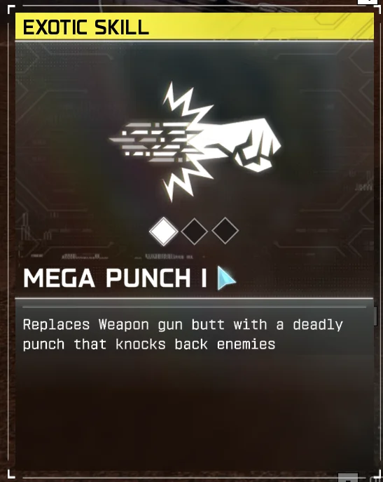 Mega Punch Exotic Skill in-game