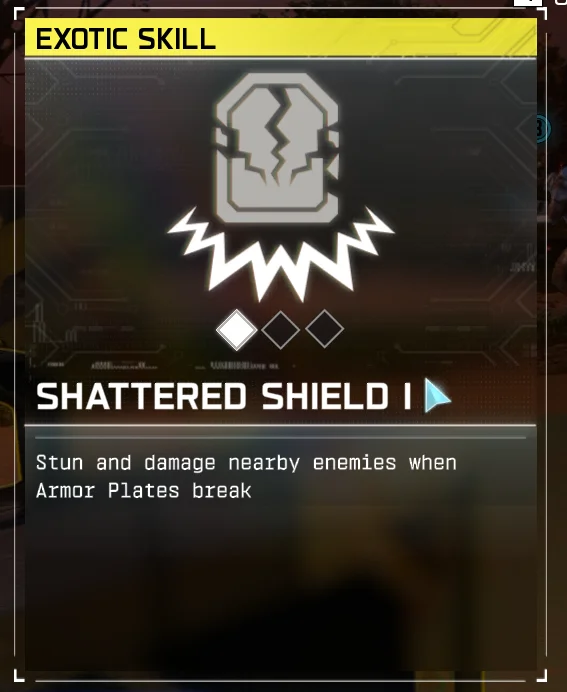 Shattered Shield Exotic Skill in-game