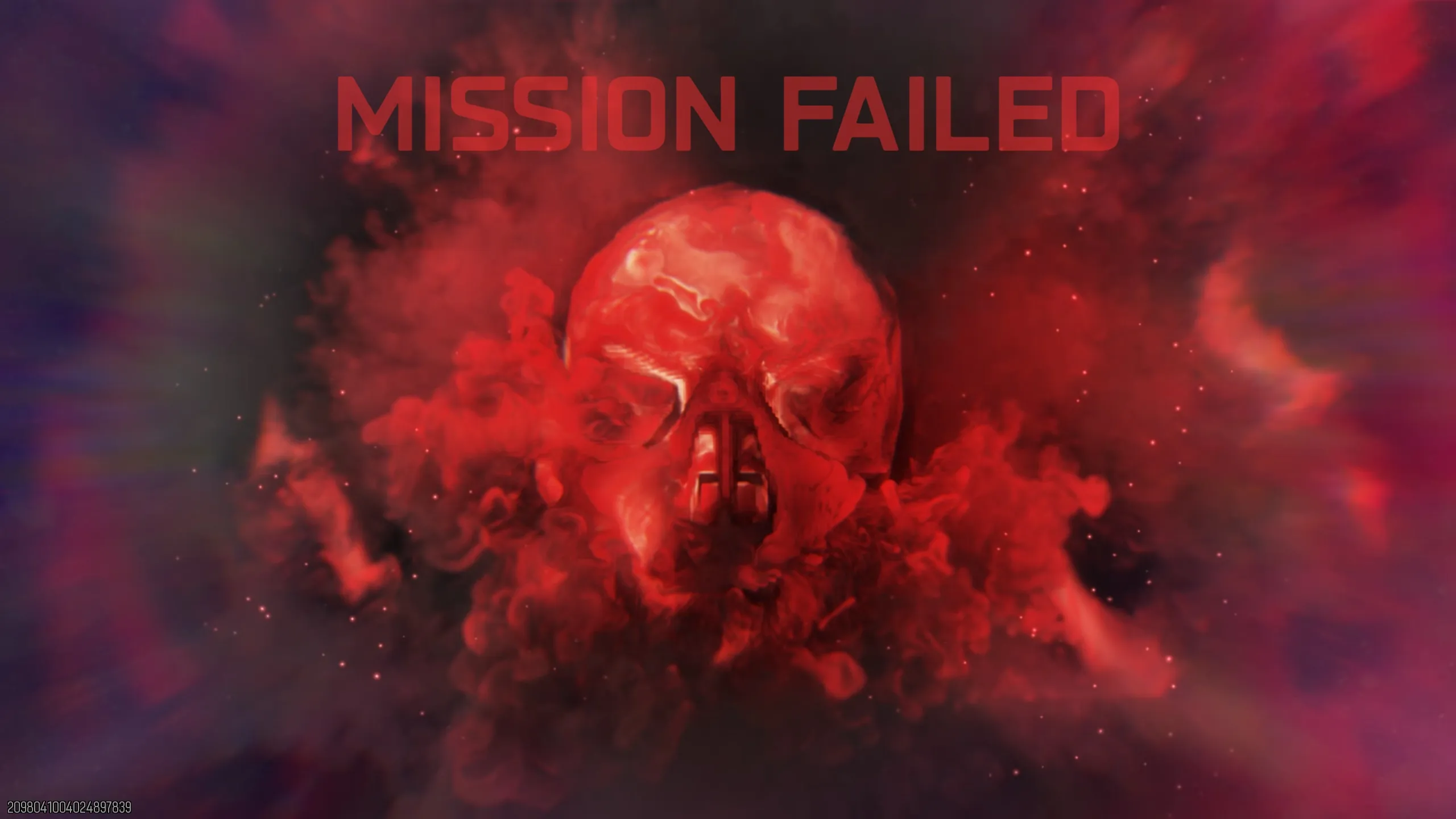 Mission Failed screen, shown when eliminated without a Restore Token