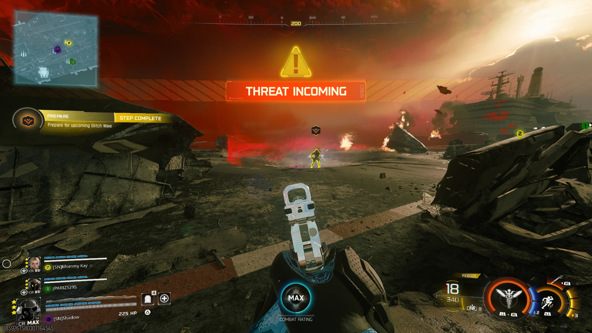 Wave 5 Threat Incoming on the destroyed airfield