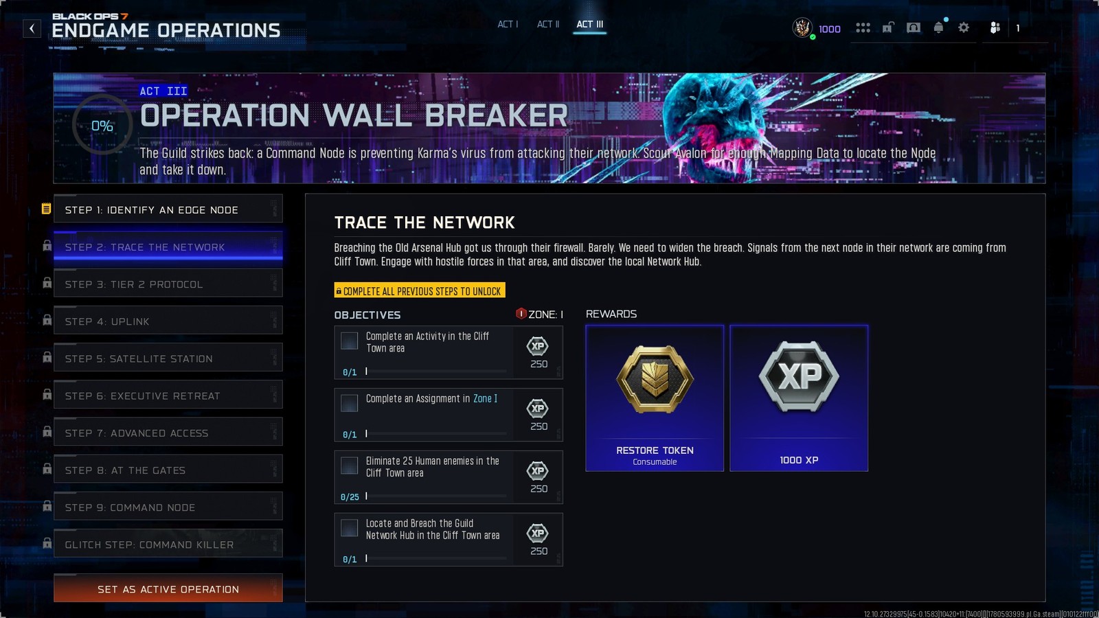 Step 2: Trace the Network objectives and rewards
