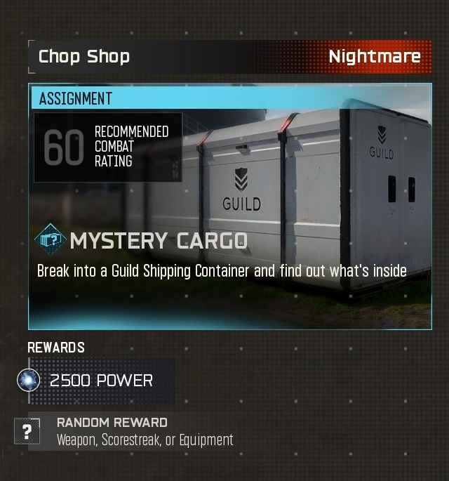 Mystery Cargo assignment