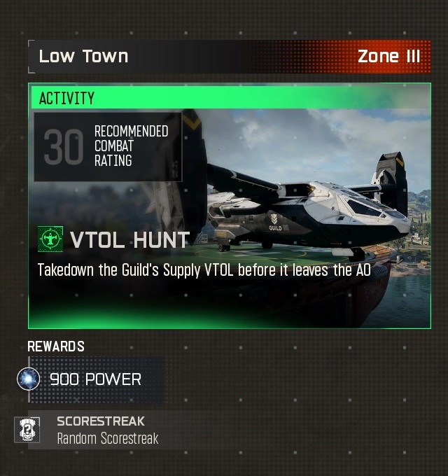VTOL Hunt activity